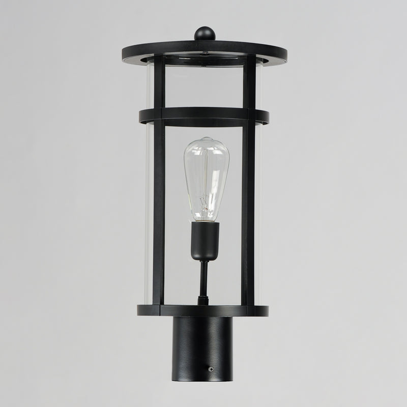 Maxim 40620CLBK Clyde VX 1 Light VX Post Lantern | Black