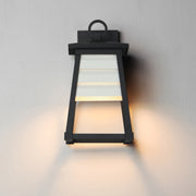 Maxim 40632WTBK Shutters 1 Light Small Outdoor Wall Sconce | Black