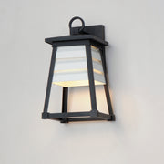 Maxim 40632WTBK Shutters 1 Light Small Outdoor Wall Sconce | Black