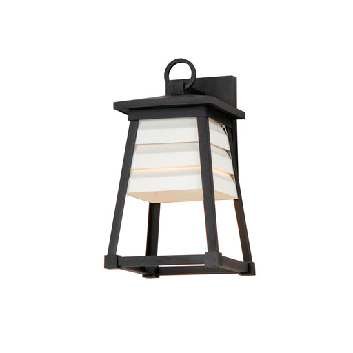 Maxim 40632WTBK Shutters 1 Light Small Outdoor Wall Sconce | Black