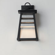 Maxim 40632WZBK Shutters 1 Light Small Outdoor Wall Sconce | Weathered Zinc/Black