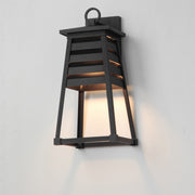 Maxim 40634BK Shutters 1 Light Medium Outdoor Wall Sconce | Black