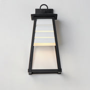 Maxim 40634WTBK Shutters 1 Light Medium Outdoor Wall Sconce | White / Black