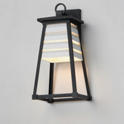 Maxim 40634WTBK Shutters 1 Light Medium Outdoor Wall Sconce | White / Black