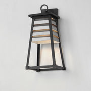 Maxim 40634WZBK Shutters 1 Light Medium Outdoor Wall Sconce | Weathered Zinc/Black