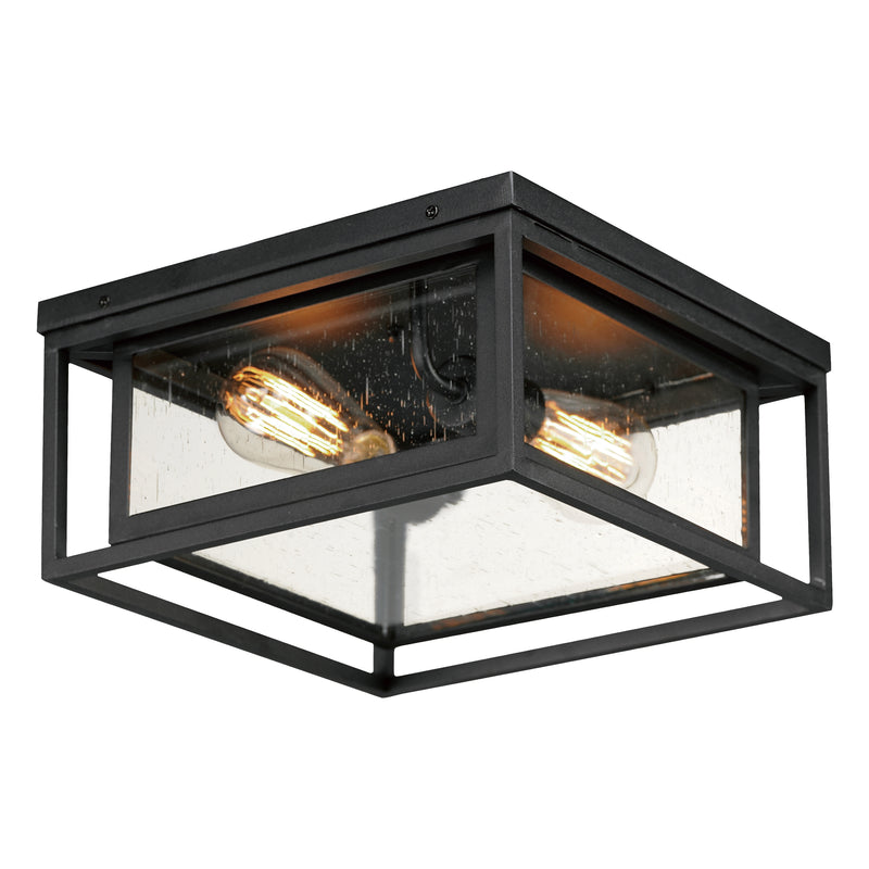 Maxim 40661CDBK Cabana VX 2 Light Flush Mount | Black