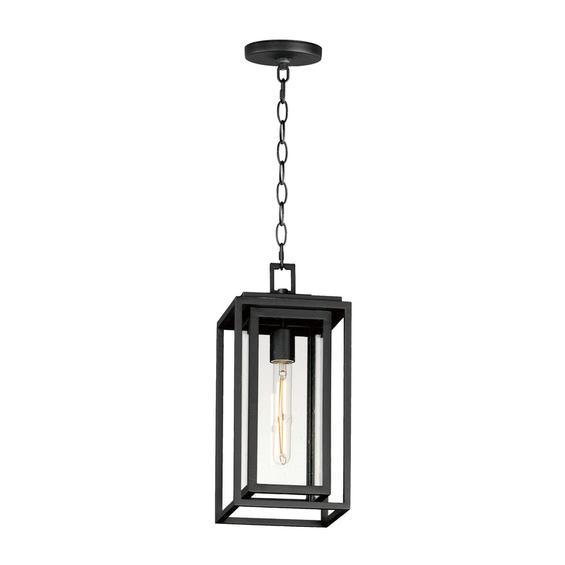 Maxim 40669CDBK Cabana VX 1 Light Outdoor Hanging Pendant | Black