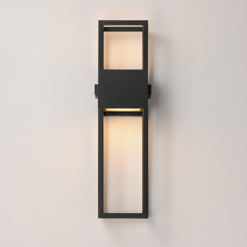 Maxim 40676BK Strand VX 24" Outdoor LED Wall Sconce | Black