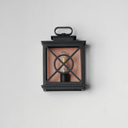 Maxim 40802CLACPBK Yorktown VX 1 Light Outdoor Pocket Sconce | Black/Aged Copper