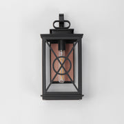 Maxim 40804CLACPBK Yorktown VX 1 Light Outdoor Wall Sconce | Black/Aged Copper