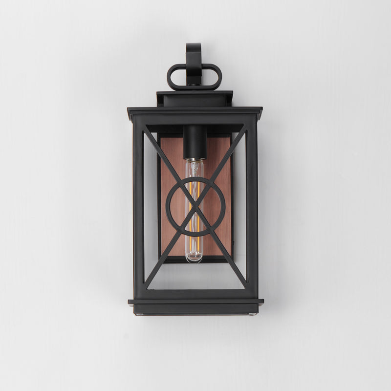 Maxim 40804CLACPBK Yorktown VX 1 Light Outdoor Wall Sconce | Black/Aged Copper