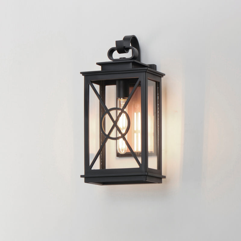 Maxim 40804CLACPBK Yorktown VX 1 Light Outdoor Wall Sconce | Black/Aged Copper