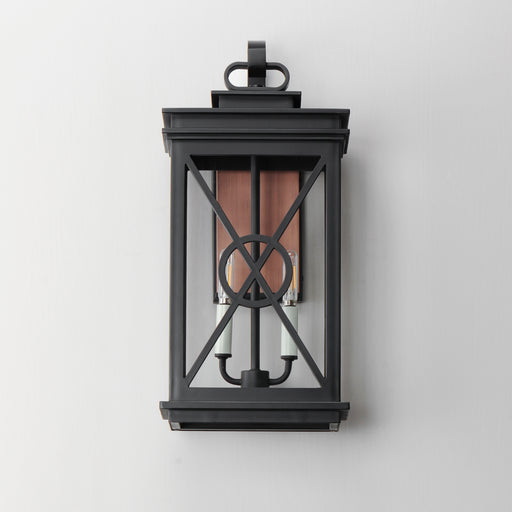 Maxim 40806CLACPBK Yorktown VX 2 Light Outdoor Wall Sconce | Black/Aged Copper