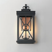 Maxim 40806CLACPBK Yorktown VX 2 Light Outdoor Wall Sconce | Black/Aged Copper