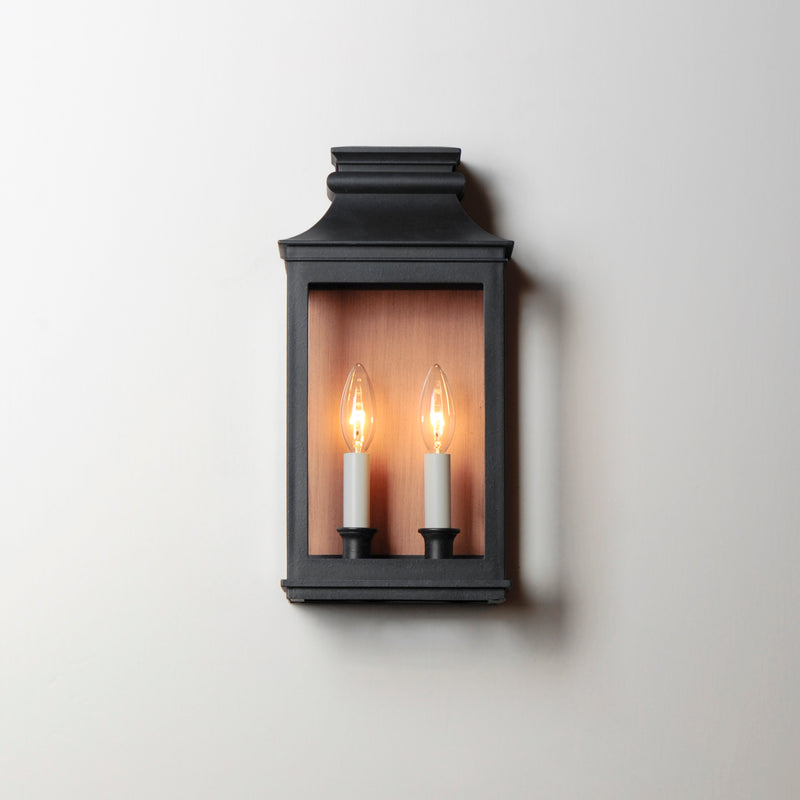Maxim 40914CLACPBO Savannah VX 2 Light Outdoor Sconce | Antique Copper / Black Oxide