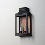 Maxim 40914CLACPBO Savannah VX 2 Light Outdoor Sconce | Antique Copper / Black Oxide