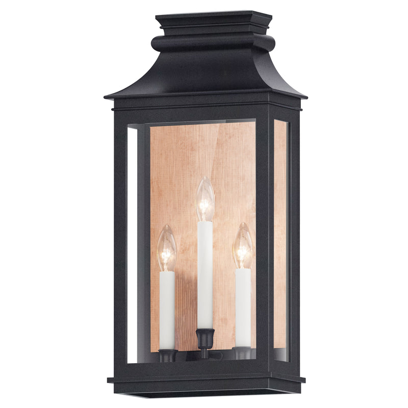 Maxim 40916CLACPBO Savannah VX 3 Light Outdoor Sconce | Antique Copper / Black Oxide
