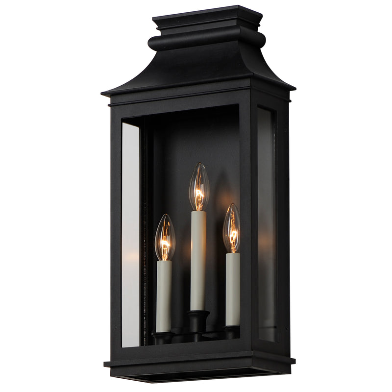 Maxim 40916CLBO Savannah VX 3 Light Outdoor Sconce | Black Oxide