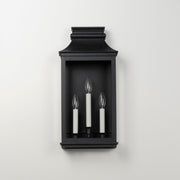 Maxim 40916CLBO Savannah VX 3 Light Outdoor Sconce | Black Oxide