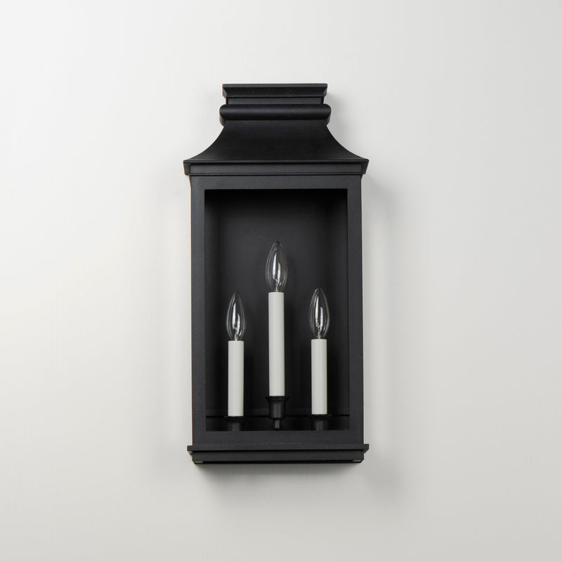 Maxim 40916CLBO Savannah VX 3 Light Outdoor Sconce | Black Oxide