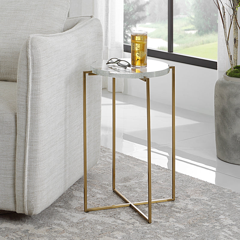 Uttermost Star-crossed Glass Accent Table - ALCOVE LIGHTING