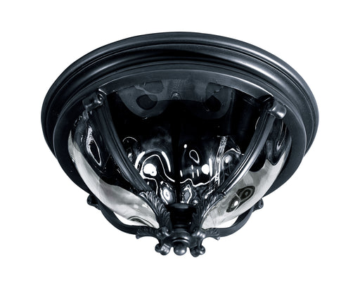 Maxim 41420WGBK Camden 3 Light Outdoor Ceiling Mount | Black