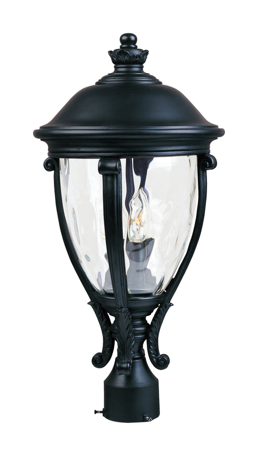 Maxim 41421WGBK Camden VX 3 Light Outdoor Pole/Post Lantern | Black