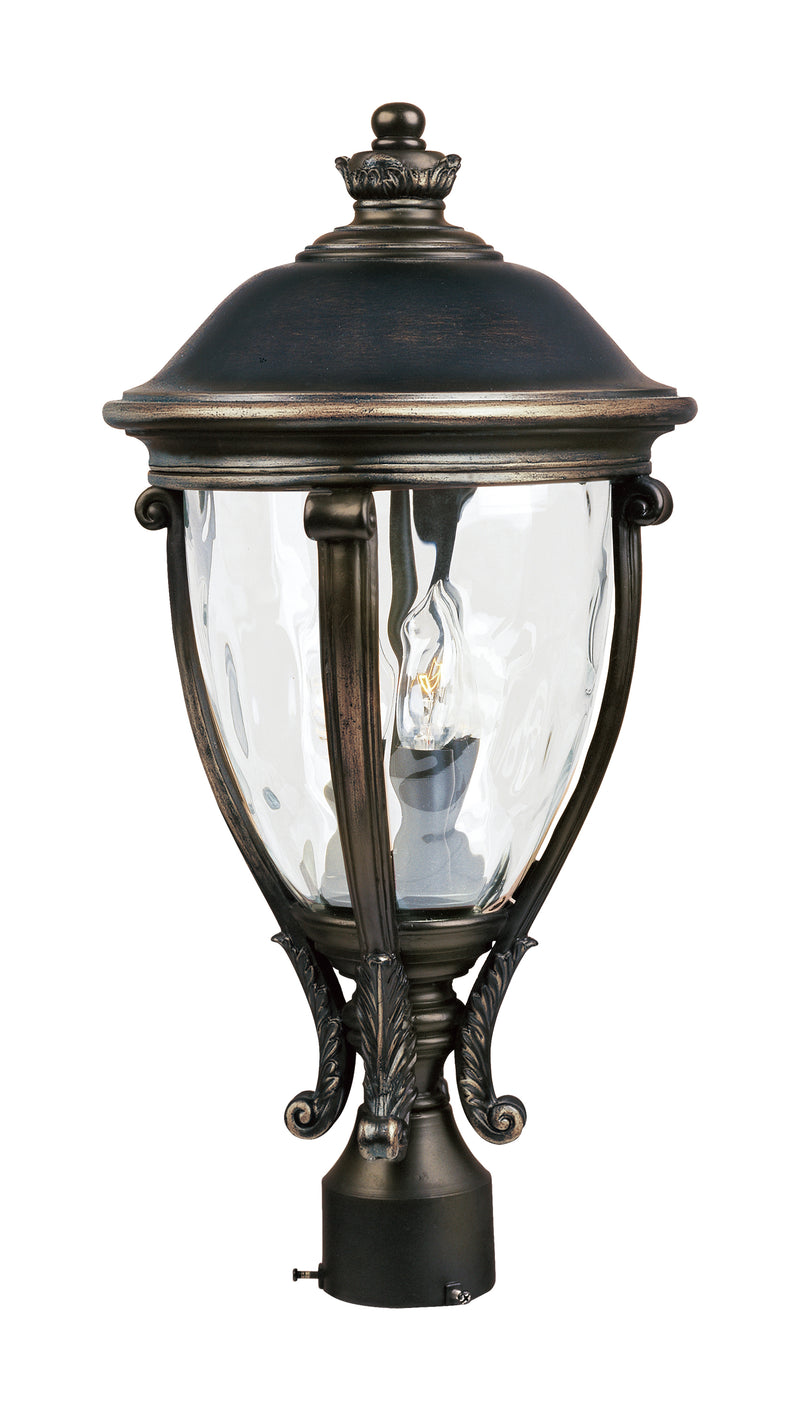 Maxim 41421WGGO Camden VX 3 Light Outdoor Pole/Post Lantern | Golden Bronze