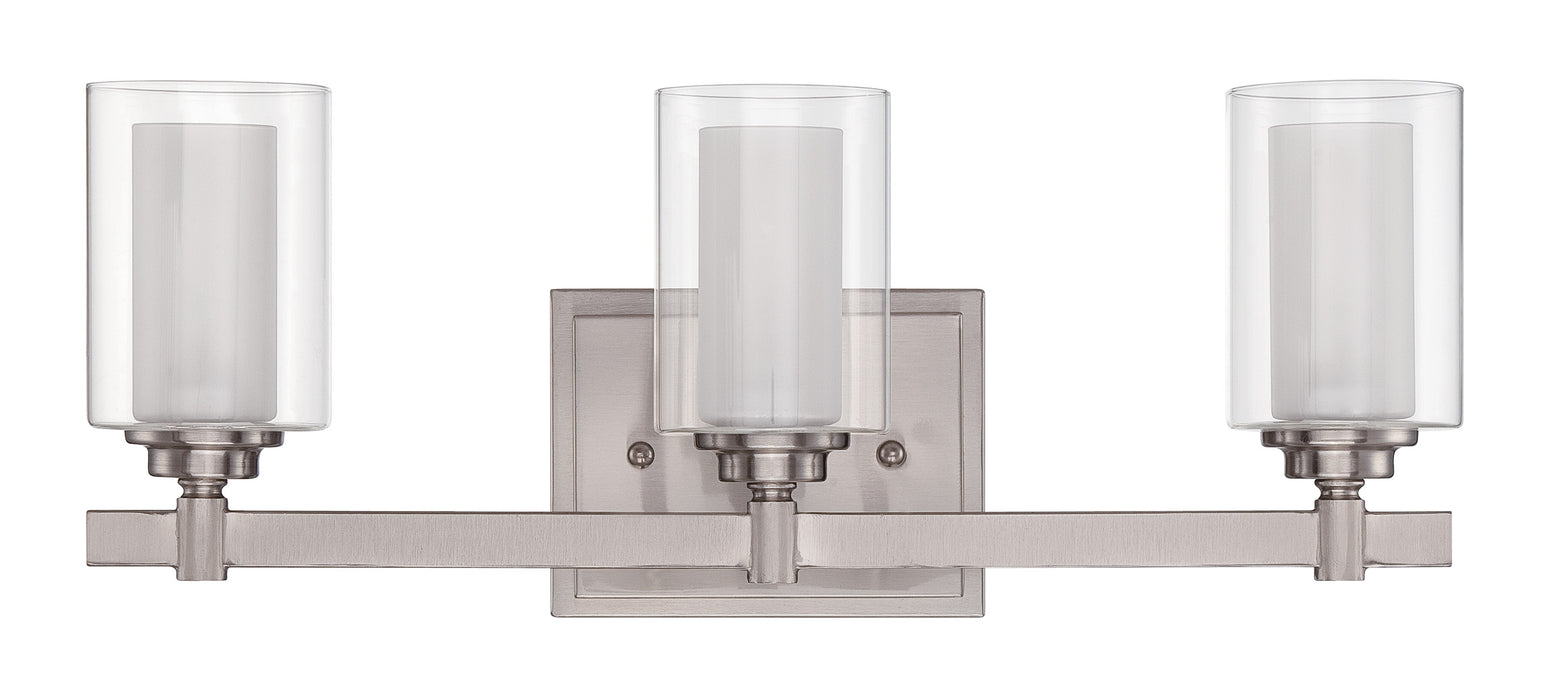 Craftmade 16720BNK3 Celeste 3 Light Vanity -Brushed Polished Nickel