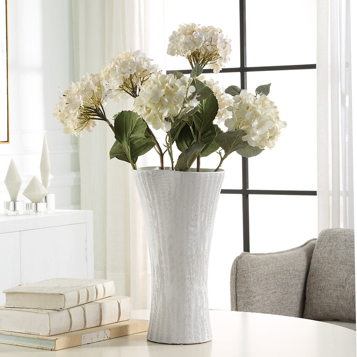 Uttermost Floreana Tall White Vase