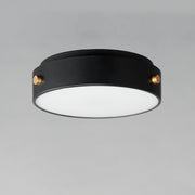 Maxim 42129BKAB Rivet VX LED Flush Mount | Black / Antique Brass