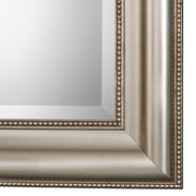 Averon Champagne Silver Leaf Mirror | Classic Rectangle Engineered Wood Frame Bathroom Vanity Mirror Mounted Vertical or Horizontal (24 in. W x 36 in. H x 2 in. D)