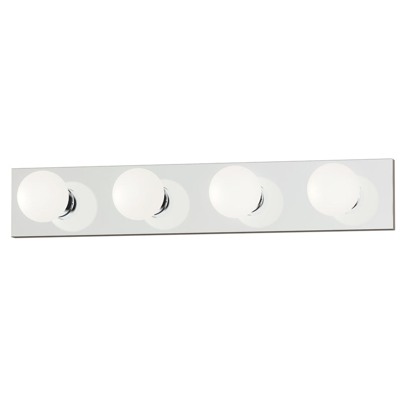 Maxim 4454PC Essentials 4 Light Bath Vanity Strip Light | Polished Chrome