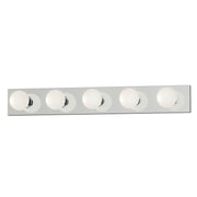 Maxim 4455PC Essentials 5 Light Bath Vanity Strip Light | Polished Chrome