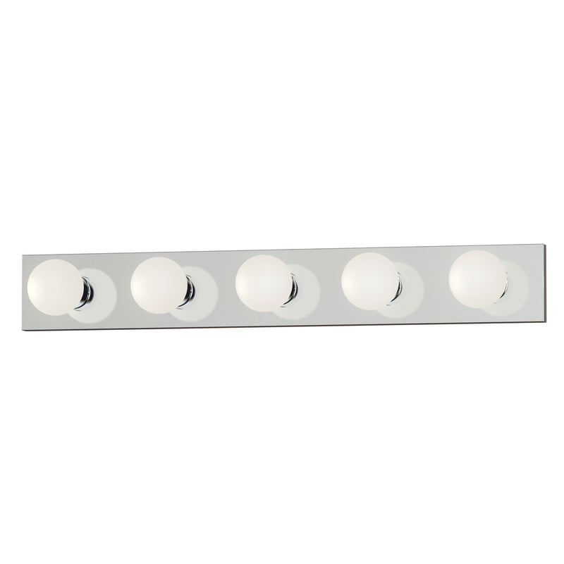 Maxim 4455PC Essentials 5 Light Bath Vanity Strip Light | Polished Chrome