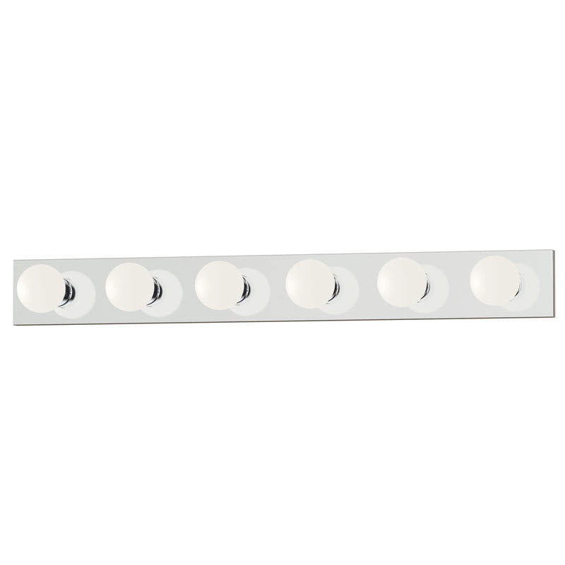 Maxim 4456PC Essentials 6 Light Bath Vanity Strip Light | Polished Chrome