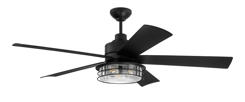 Craftmade GAR56FB5 Garrick Outdoor LED Ceiling Fan -Flat Black