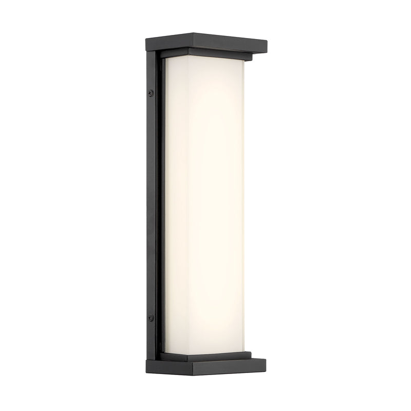 George Kovacs P5561-066-L Caption LED Outdoor Pocket Wall Light -Sand Coal