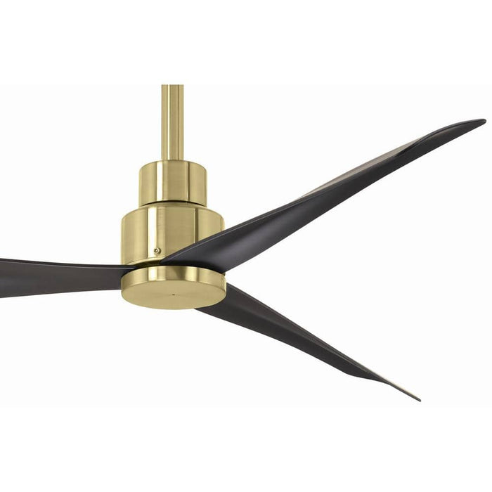 Minka Aire F786-SBR/CL Simple 44 in. Outdoor Soft Brass Ceiling Fan with Remote