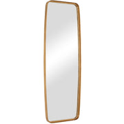 Vintura Gold Leaf Mirror | Modern Rectangle Metal Frame Bathroom Vanity Mirror with Rounded Corners (21 in. W x 60 in. H x 2 in. D)