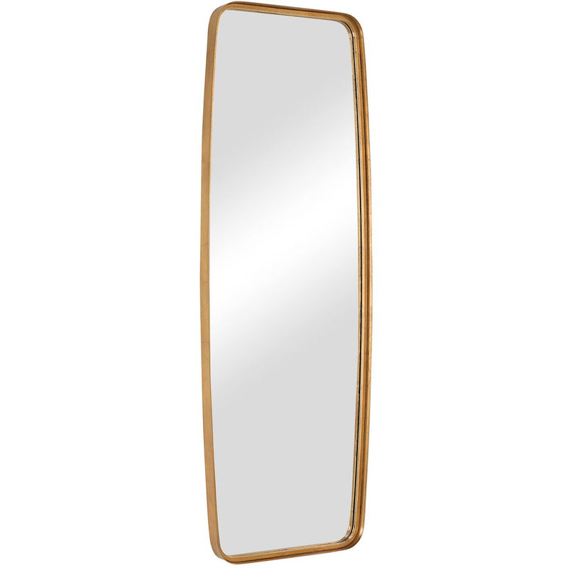 Vintura Gold Leaf Mirror | Modern Rectangle Metal Frame Bathroom Vanity Mirror with Rounded Corners (21 in. W x 60 in. H x 2 in. D)