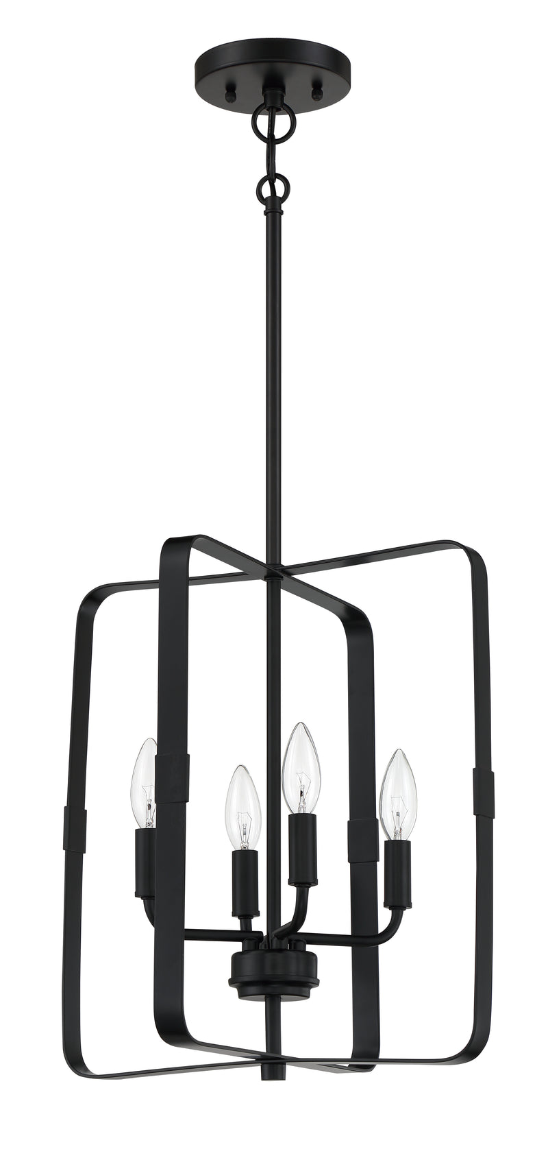 Craftmade 56034-FB Stowe 4 Light Foyer -Flat Black
