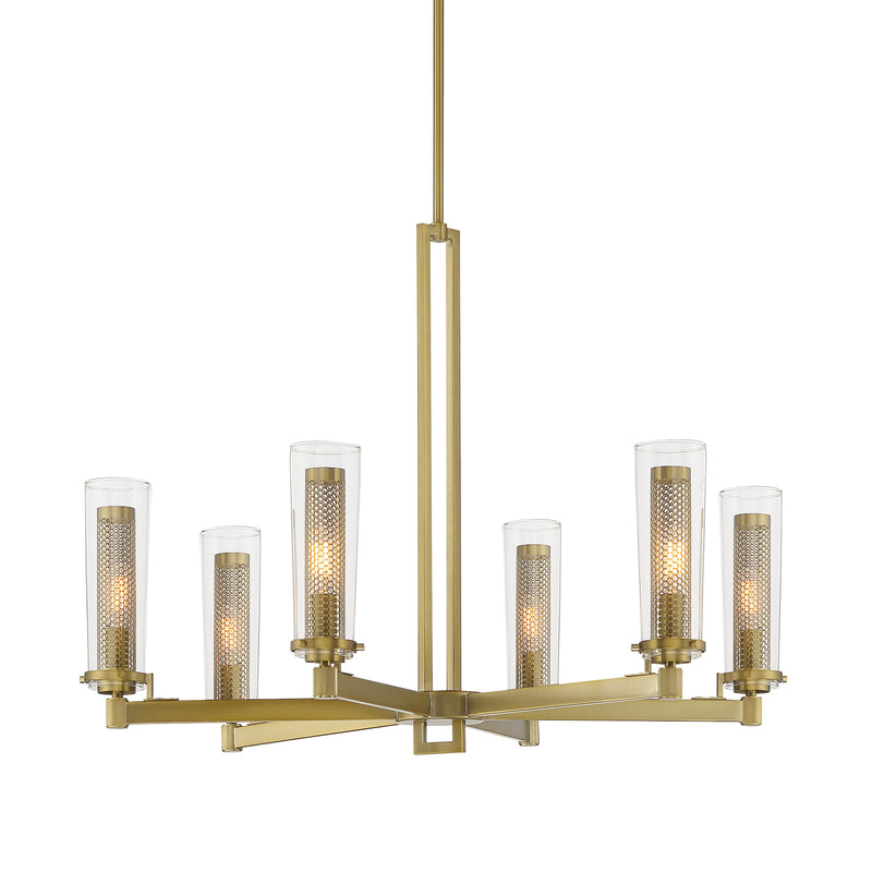 Minka Lavery Emmerham 6 Light Chandelier-Soft Brass