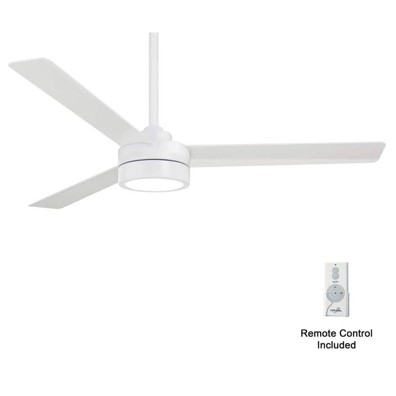 Minka Aire Roto LED F535L-WHF 52-Inch Ceiling Fan in Flat White with Remote