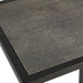Calden Accent Table | Antique Black with Gray Shagreen Top (12 in. W x 24 in. H)