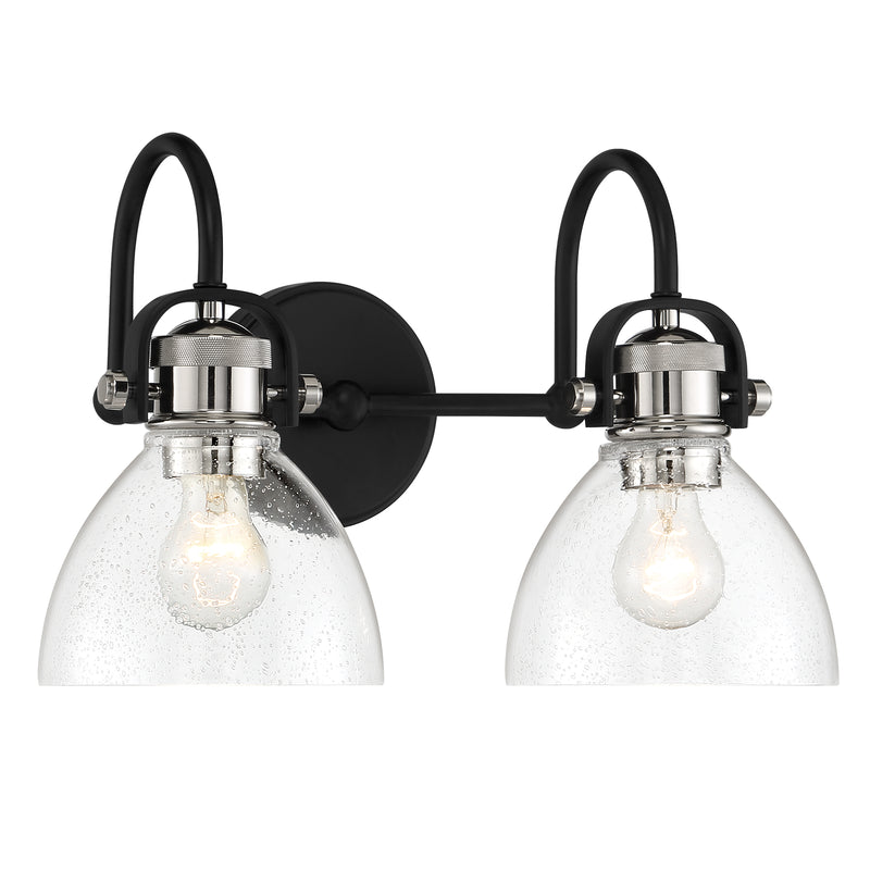 Minka Lavery Monico 2 Light Bathroom Vanity Light-Coal - ALCOVE LIGHTING