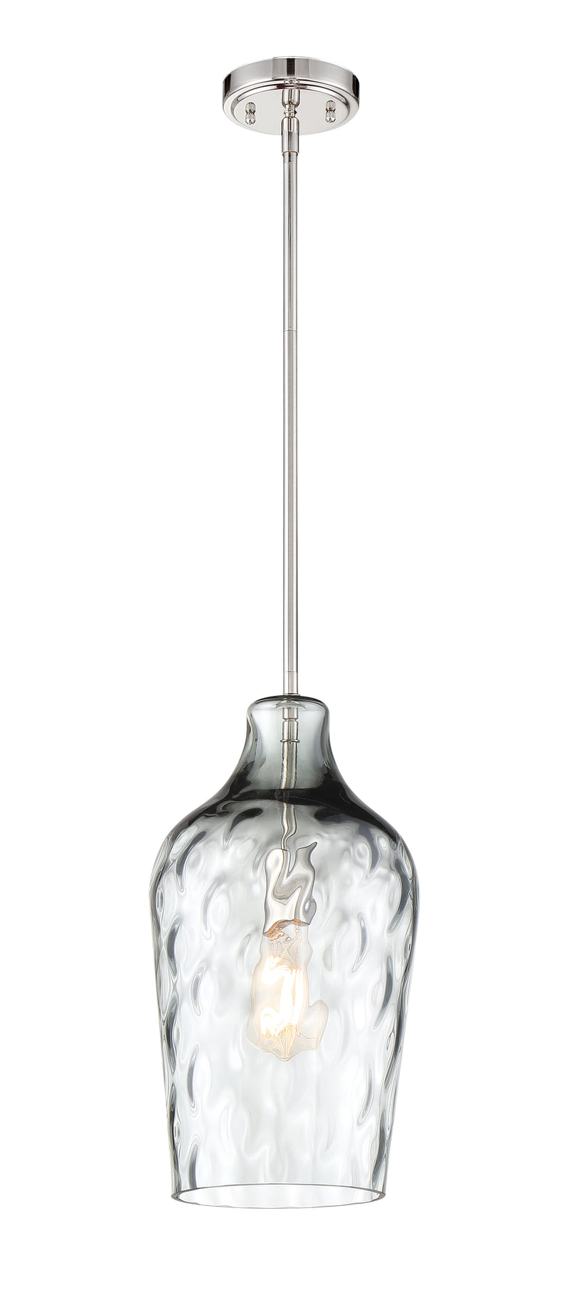 Craftmade P726BNK1 9" 1 Light Mini Pendant -Brushed Polished Nickel - ALCOVE LIGHTING
