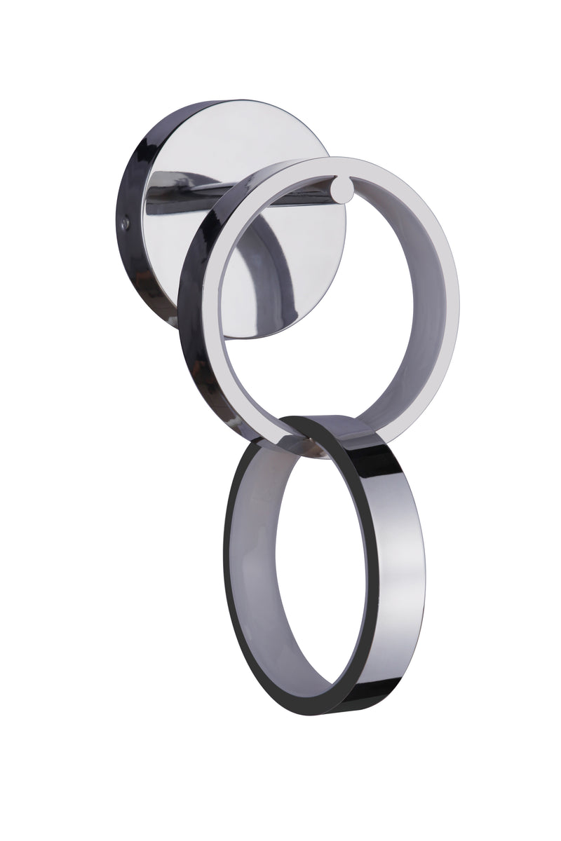 Craftmade 59362-CH-LED Context 2 Light LED Wall Light Sconce -Chrome
