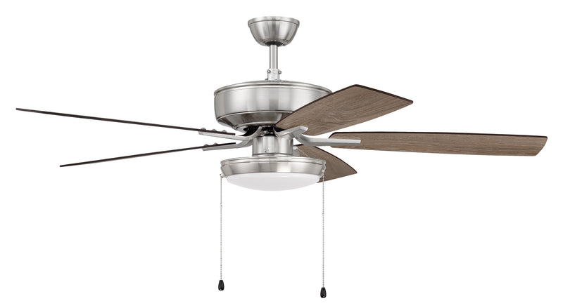 Craftmade P119BNK5-52DWGWN Pro Plus 119 LED Ceiling Fan -Brushed Polished Nickel - ALCOVE LIGHTING