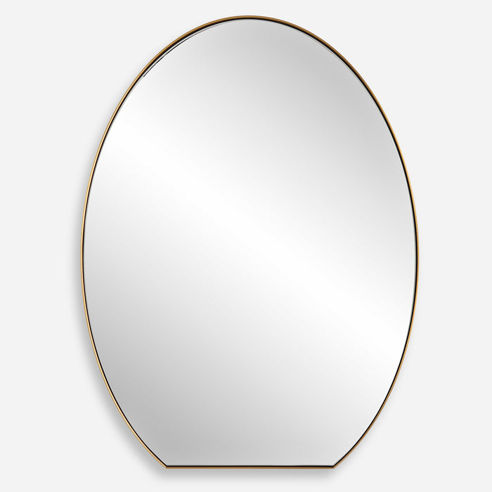 Uttermost Cabell Brass Oval Mirror
